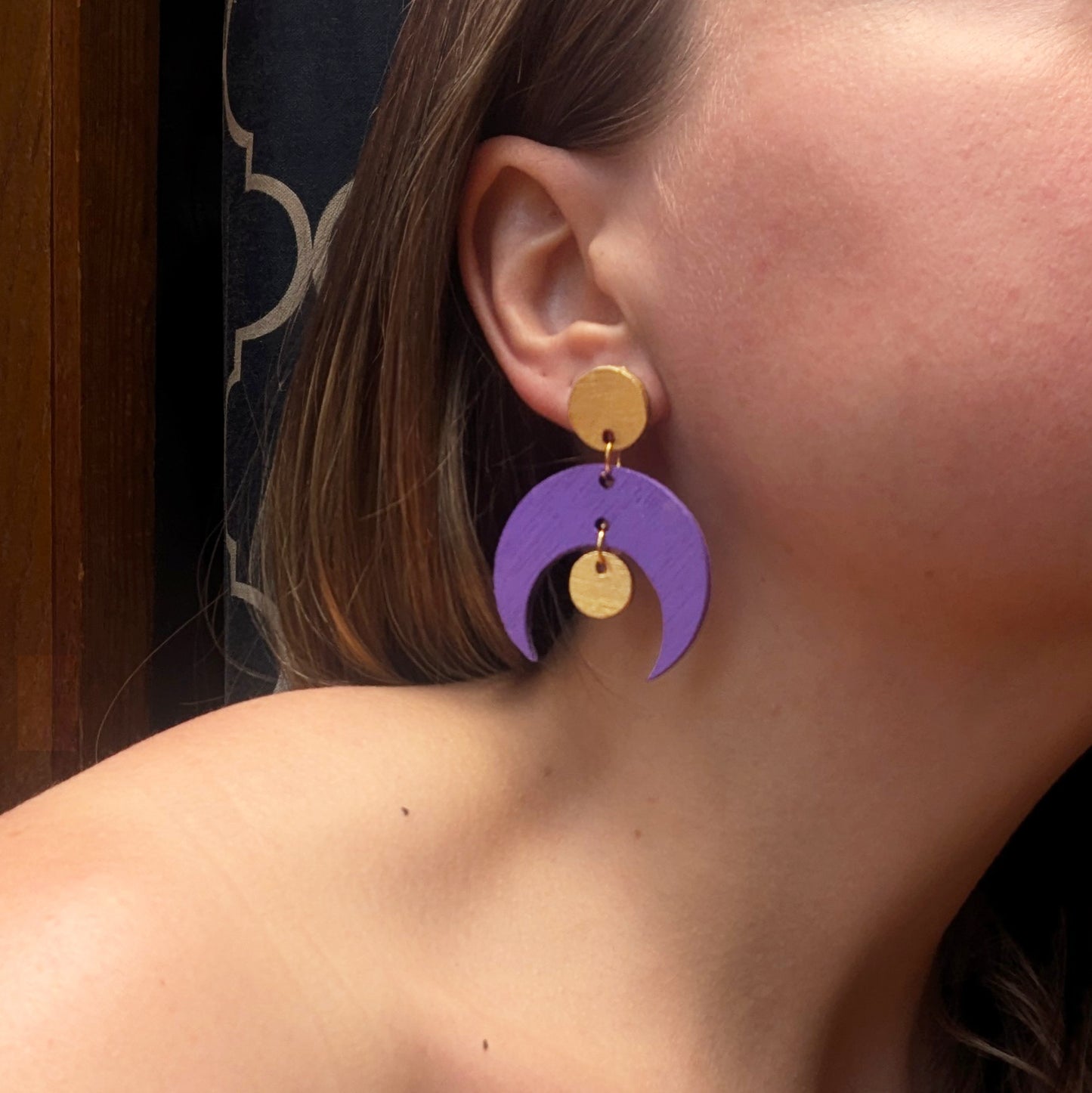 Lilac Moon Earrings