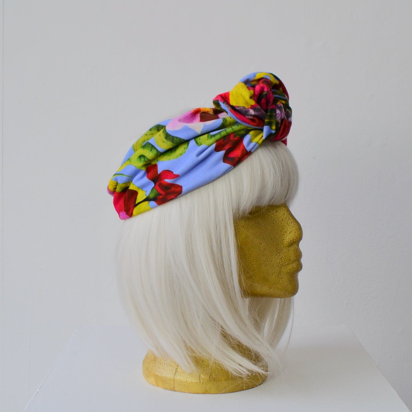 Snakes & Flowers - Velvet Headwrap - Lilac