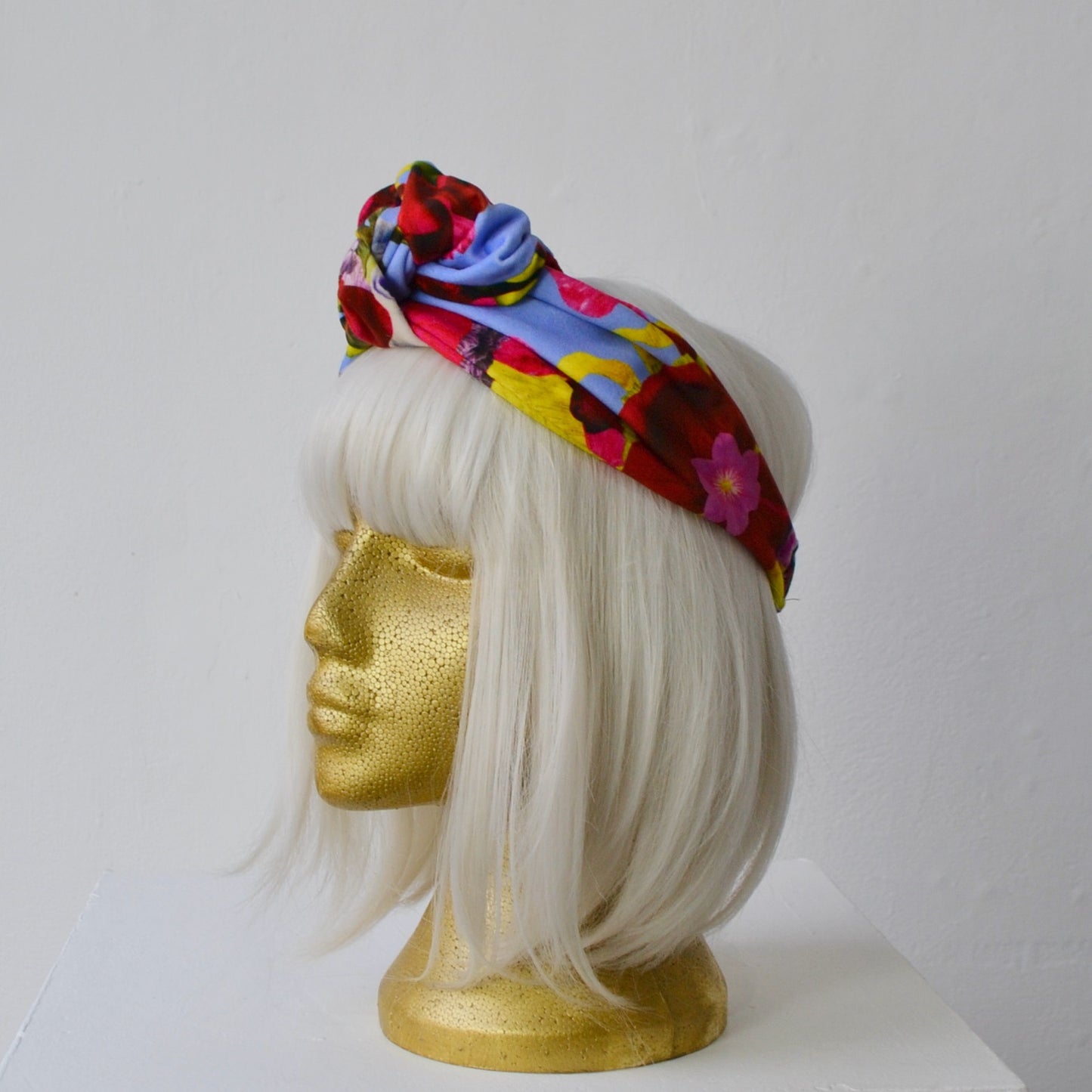 Snakes & Flowers - Velvet Headwrap - Lilac