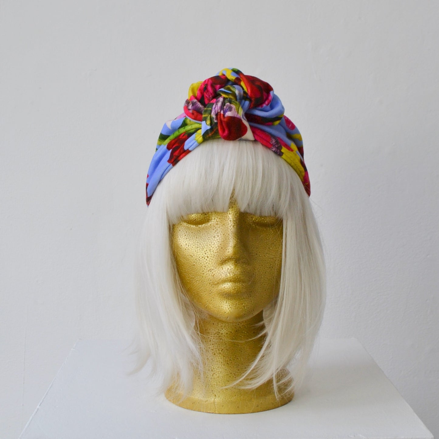 Snakes & Flowers - Velvet Headwrap - Lilac