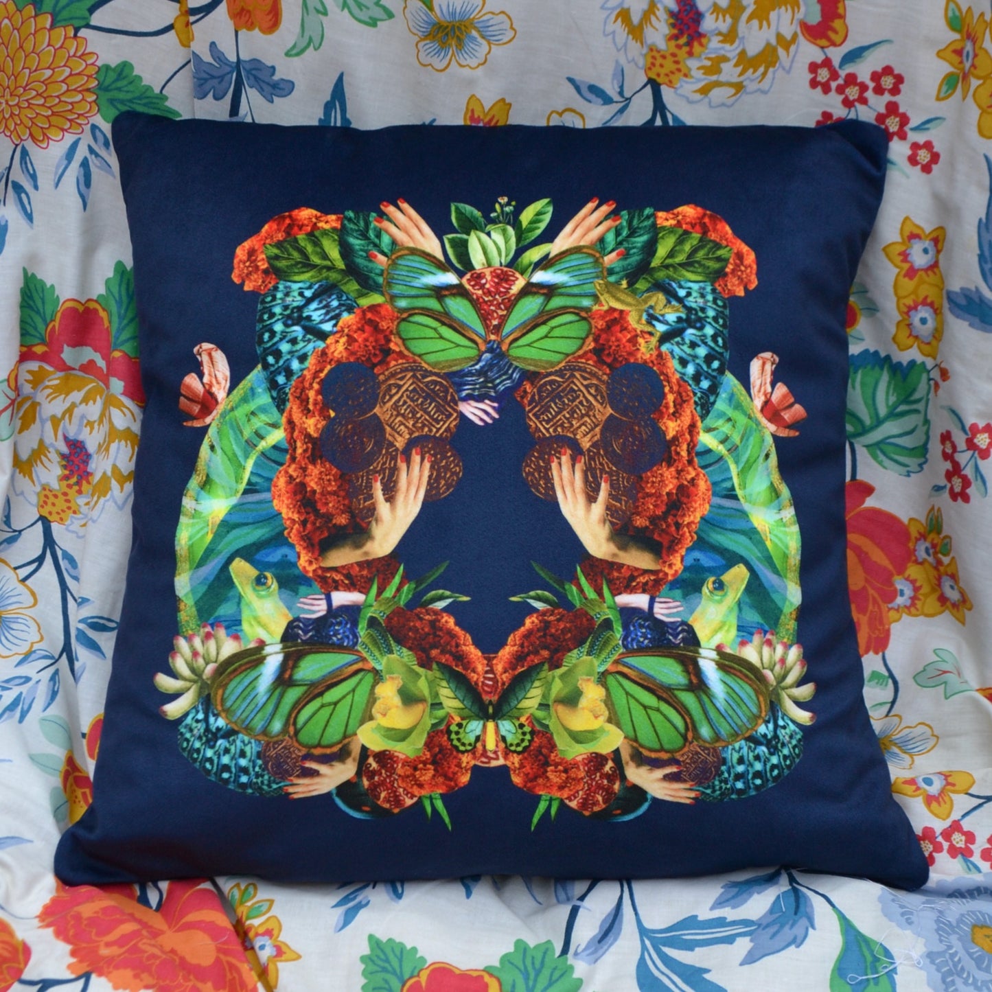 Bower Cushion - Eco Velvet