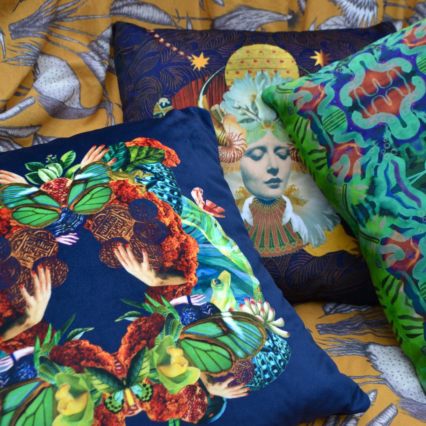Bower Cushion - Eco Velvet